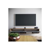 Mueble de TV de Pared Moderno Antracita-Roble - 180x31,5x29,5 cm - 2 Cajones y Estantes.