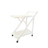 Camarera de servicio plegable Tavira 65x40x85cm color blanco -SALDO - REACONDICIONADO