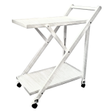 Camarera de servicio plegable Tavira 65x40x85cm color blanco -SALDO - REACONDICIONADO