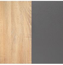 Sinfonier 5 Cajones, Cómoda, Acabado en Cambria y Grafito/ 60 cm (Largo) x 106,5 cm (Alto) x 39,6 cm de (Fondo)