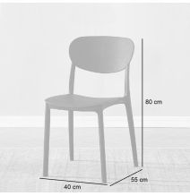 Conjunto Mesa y Sillas Comedor/Cocina: Mesa madera y Patas Metálicas En Negro (76x100x70 Cm) + 5 Sillas (80x40x55 Cm)