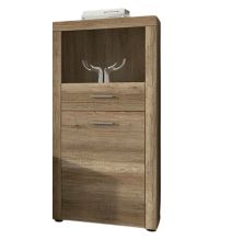 Mueble de Comedor, Mueble Salón, Acabado en Color Cañón, Medidas: 201 cm (Ancho) x 135 cm (Alto) x 41,4 cm (Fondo)