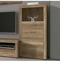 Mueble de Comedor, Mueble Salón, Acabado en Color Cañón, Medidas: 301 cm (Ancho) x 177 cm (Alto) x 41,4 cm (Fondo)