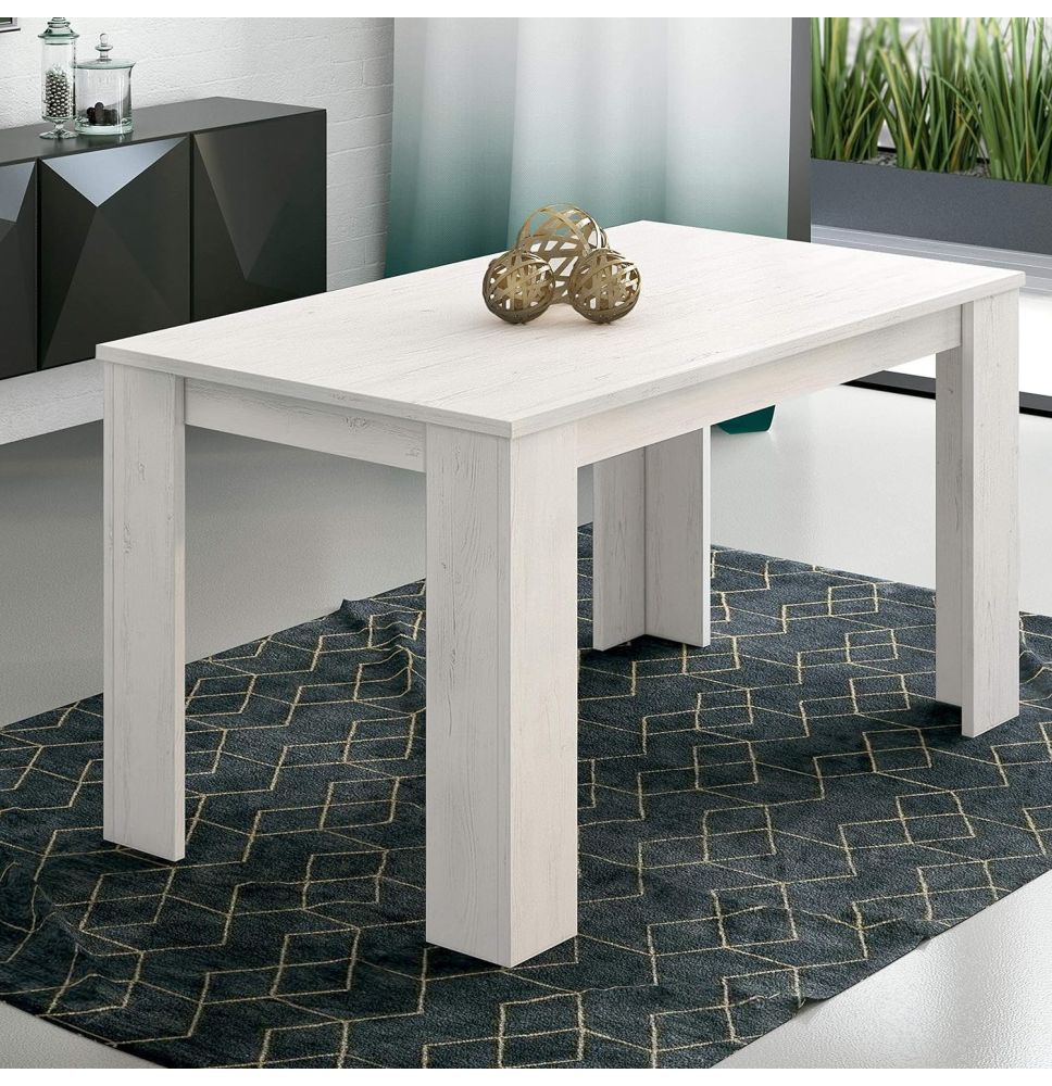 Mesa de Comedor, Mesa de Salón Fija, Color Andersen Pino, Medidas: 140 cm (Largo) x 80 cm (Ancho) x 75 cm (Alto)
