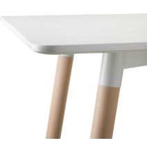 Mesa de Comedor o Cocina de 120 cm Lacada Blanca 76x120x80 Cm – Alta Resistencia y Durabilidad