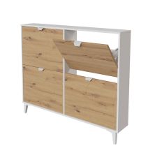 Mueble Zapatero - Almacenamiento Elegante y Práctico | 97,4 x 116,8 x 20 cm (alto x ancho x fondo)