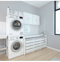 Mueble Alto de Cocina para Colgar con 2 Puertas – Color Blanco – 60 x 60 x 26,5 cm (alto x ancho x fondo)