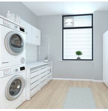 Mesa De Despacho Acabado Blanco 75 Cm(alto)160 Cm(ancho)68 Cm(fondo) , Color - Blanco