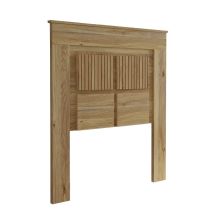 Cabezal para Cama Juvenil con patas, Color Mauvella Rayas, Medidas: 110 cm (Ancho) x 119,3 cm (Alto) x 3,8 cm (Fondo)