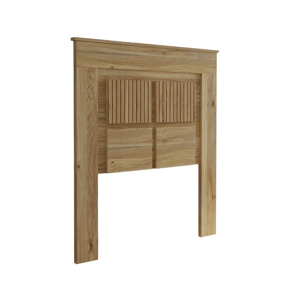 Cabezal para Cama Juvenil con patas, Color Mauvella Rayas, Medidas: 110 cm (Ancho) x 119,3 cm (Alto) x 3,8 cm (Fondo)