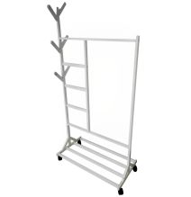 SALDO: Perchero colgador multiusos de bambú blanco