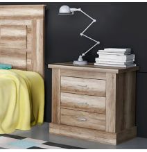 Pack de Dormitorio con Cabecero de 160 x 120 cm + 2 Mesitas de Noche + Sinfonier | Color Cañón (para Cama de 135-140 o 160)